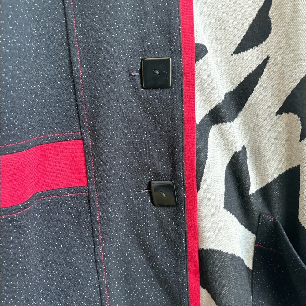 Moonlight by Y&S Fashion Colorblock Animal-Print Pocket Jacket XXL  NEW - Picture 8 of 10